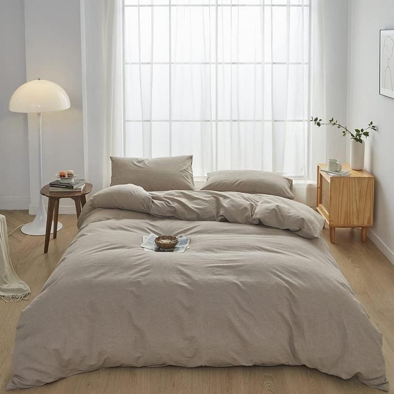 FACE TWO FACE QUEEN DUVET COVER SET
