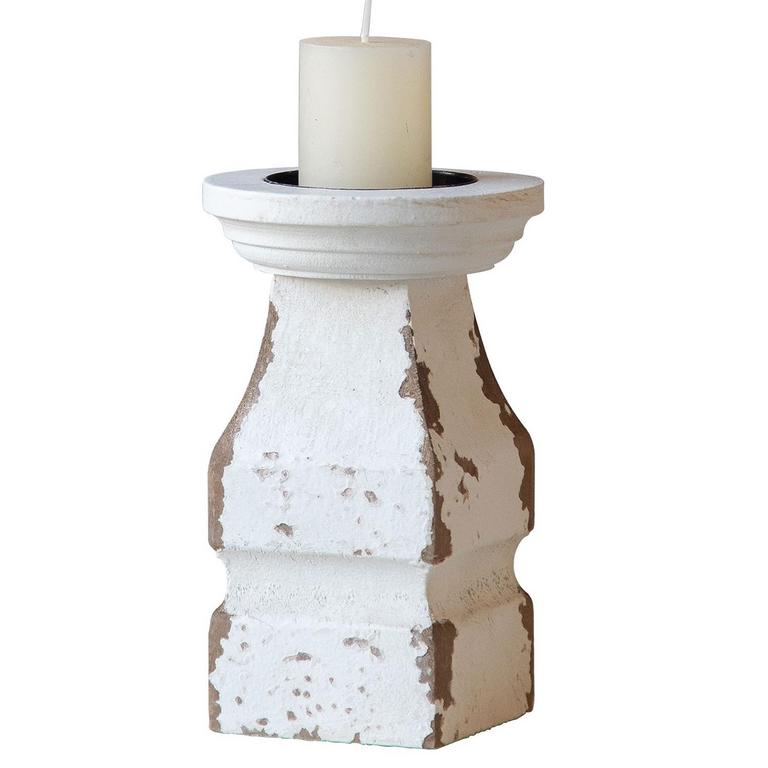 RUSTIC WOOD CANDLE HOLDER