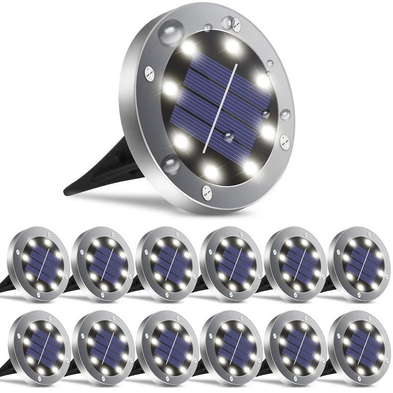 12 SOLAR OUTDOOR LIGHTS