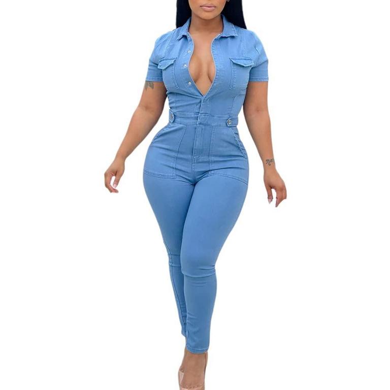 CFFVDIZ DENIM JUMPSUIT M