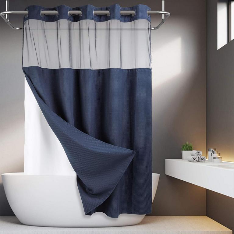 WAFFLE WEAVE SHOWER CURTAIN