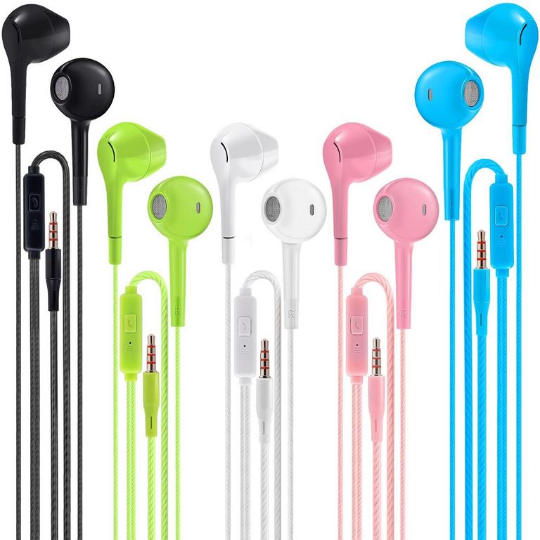 JOGTEG 5PK EARBUDS W/MIC