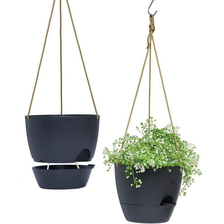 2 SWINDUCK 10" HANGING POTS