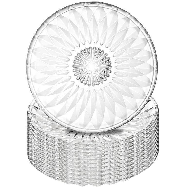12 GLASS SALAD PLATES