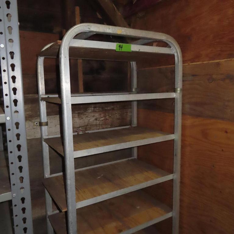 Auction Ohio Aluminum Shelving Unit