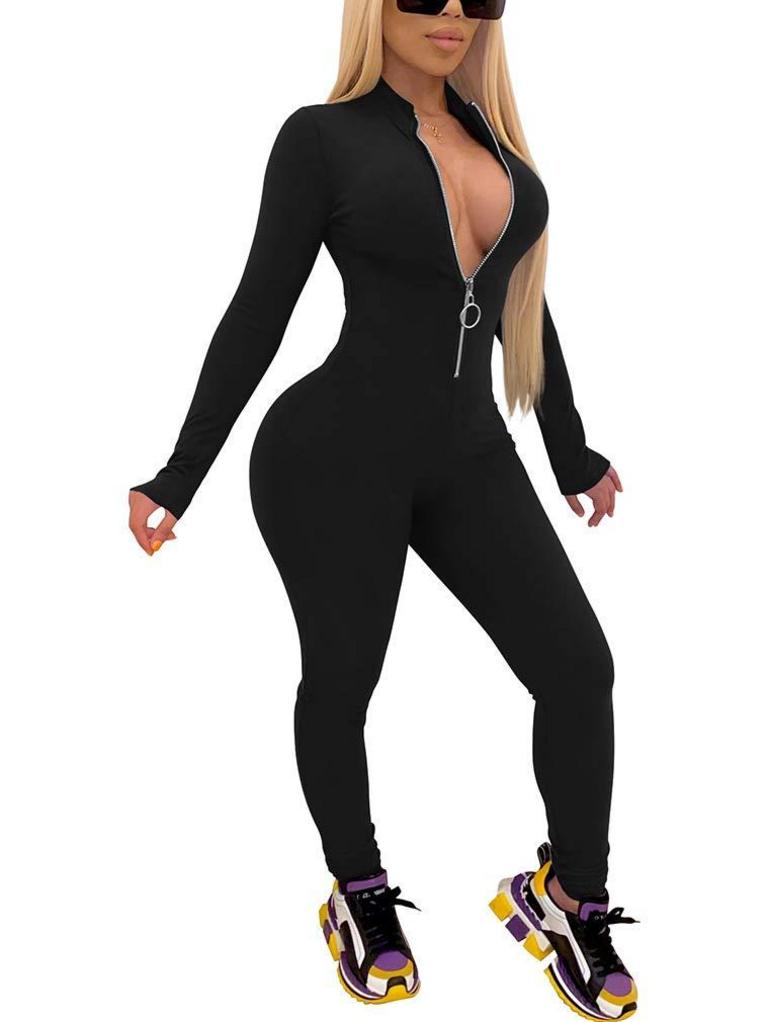XXTAXN V NECK JUMPSUIT