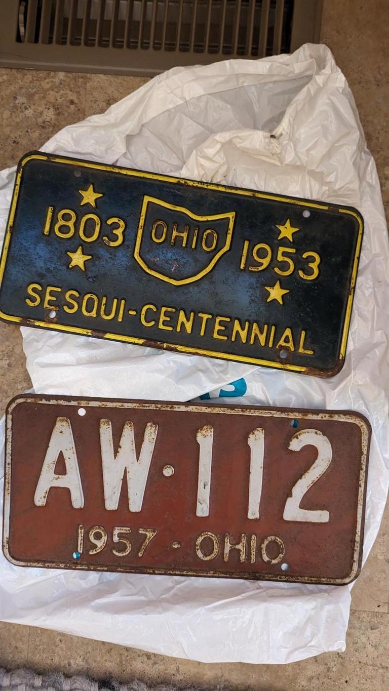 Auction Ohio Vintage Ohio license plates