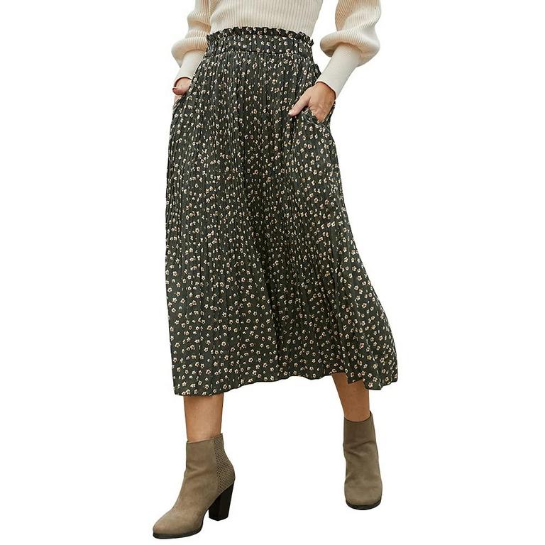 EXLURA POLKA DOT SKIRT