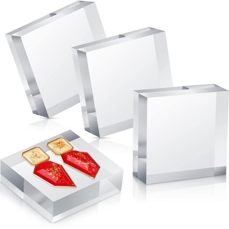4 REMERRY ACRYLIC DISPLAY CUBES