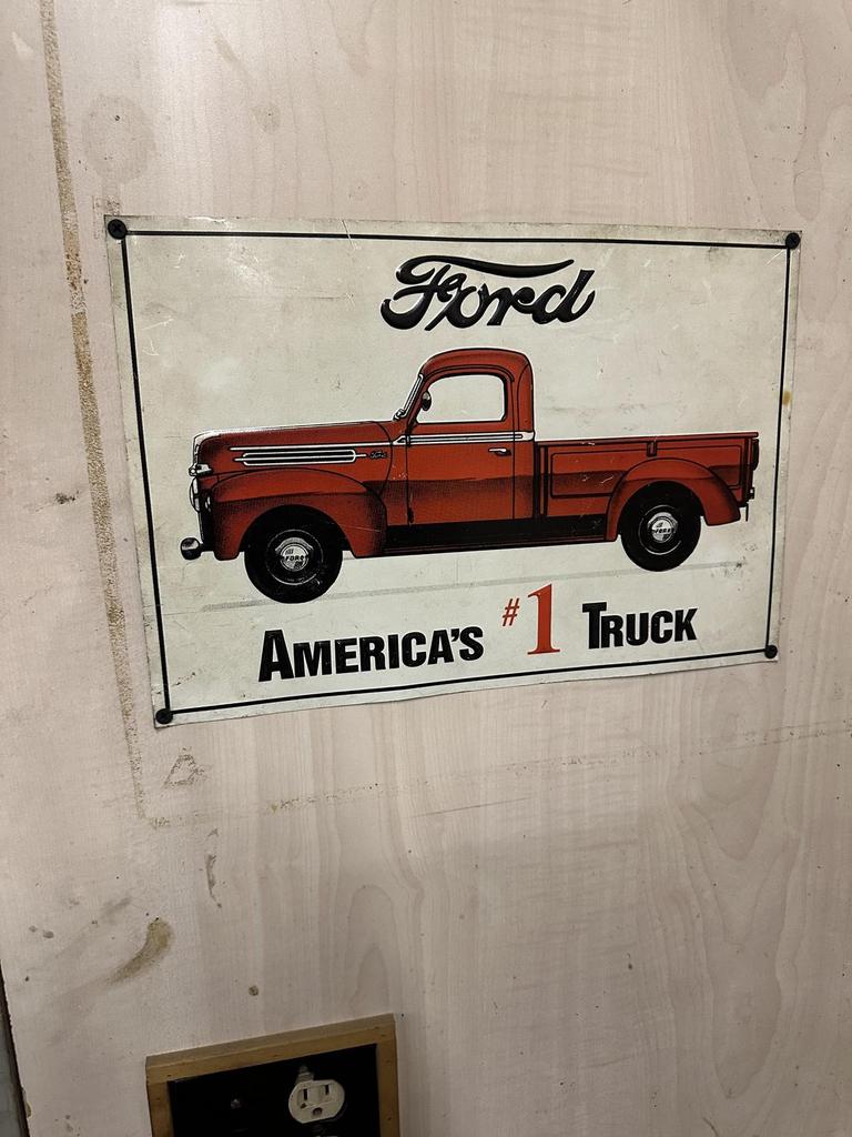 Auction Ohio Vintage Ford truck poster