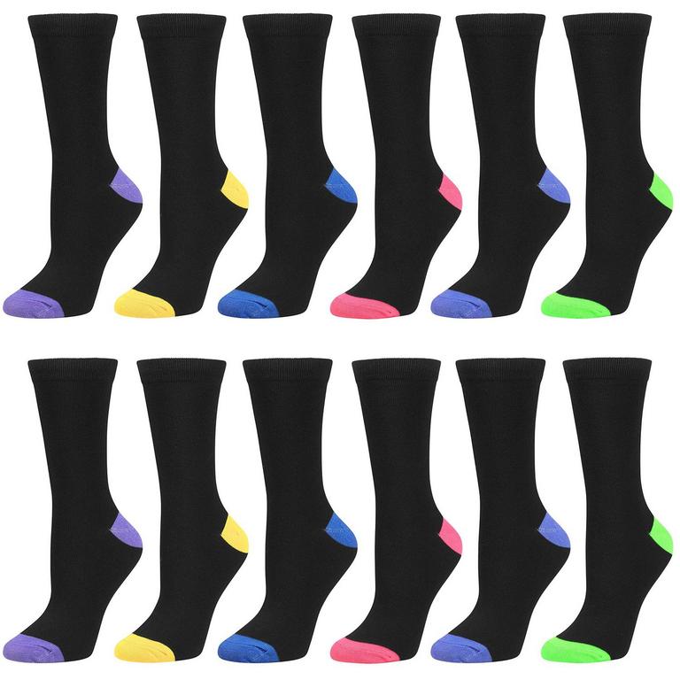 WOMEN'S COLORFUL SOCKS 12 PAIRS 