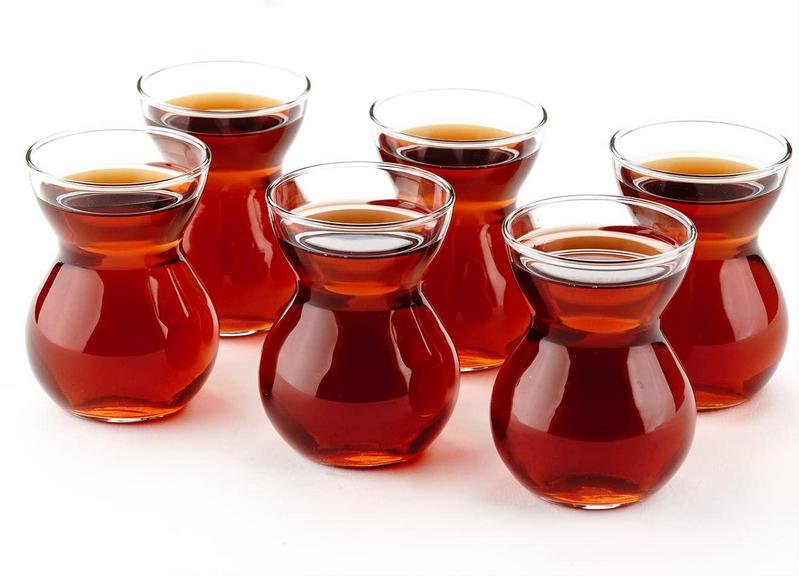 6 TURKISH TEA GLASSES