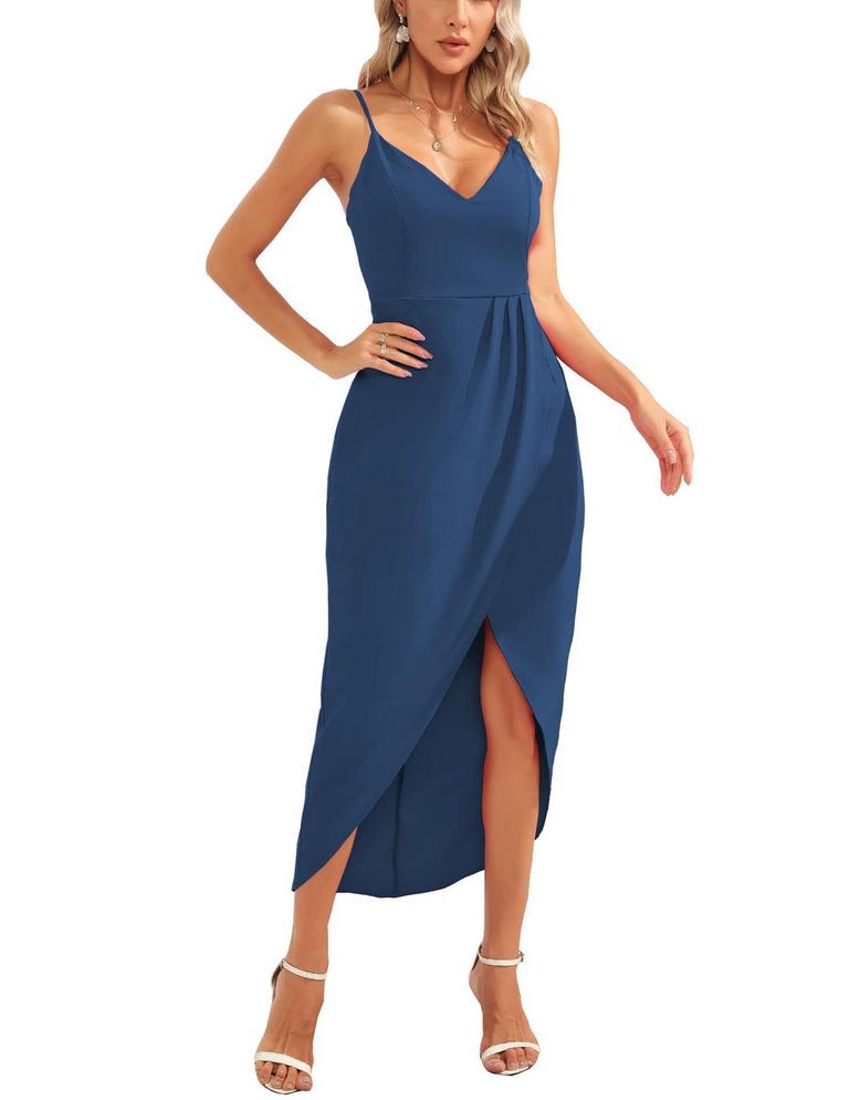 AIGEMAN SATIN MAXI DRESS L