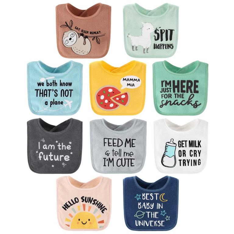 PEANUTSHELL BIB SET 10PK