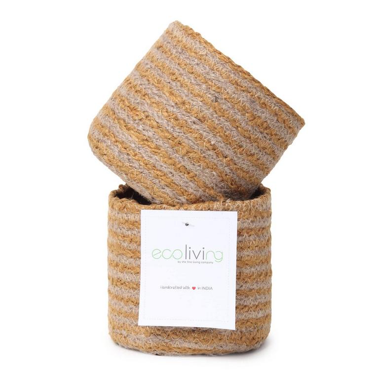 2 ECO JUTE PLANTER BASKETS