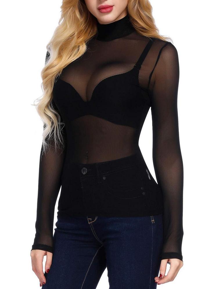 KATE KASIN MESH TOP XL