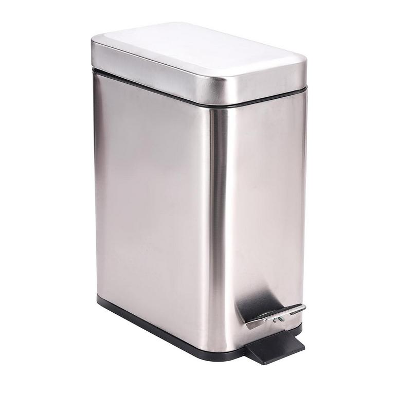 SMALL STEEL TRASH CAN 1.3GAL