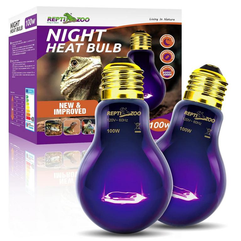 2PK REPTI ZOO HEAT LAMP BULBS 