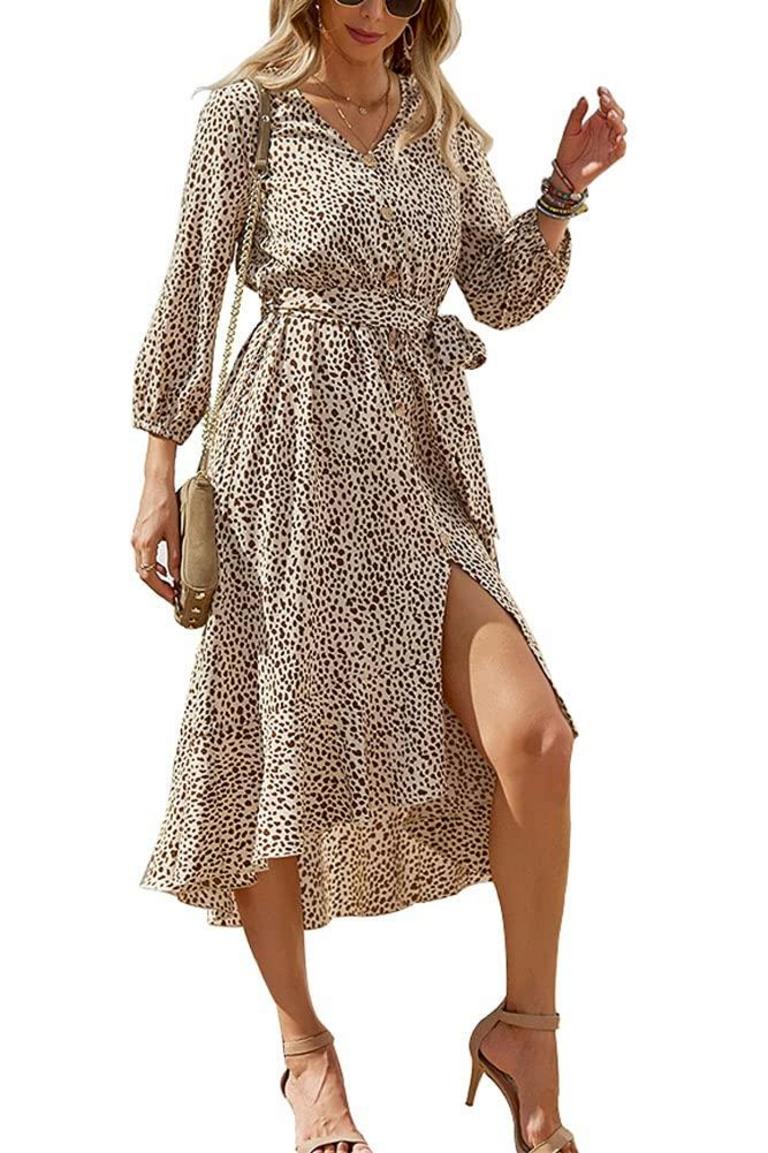 SCHKLEIER FLORAL MIDI DRESS