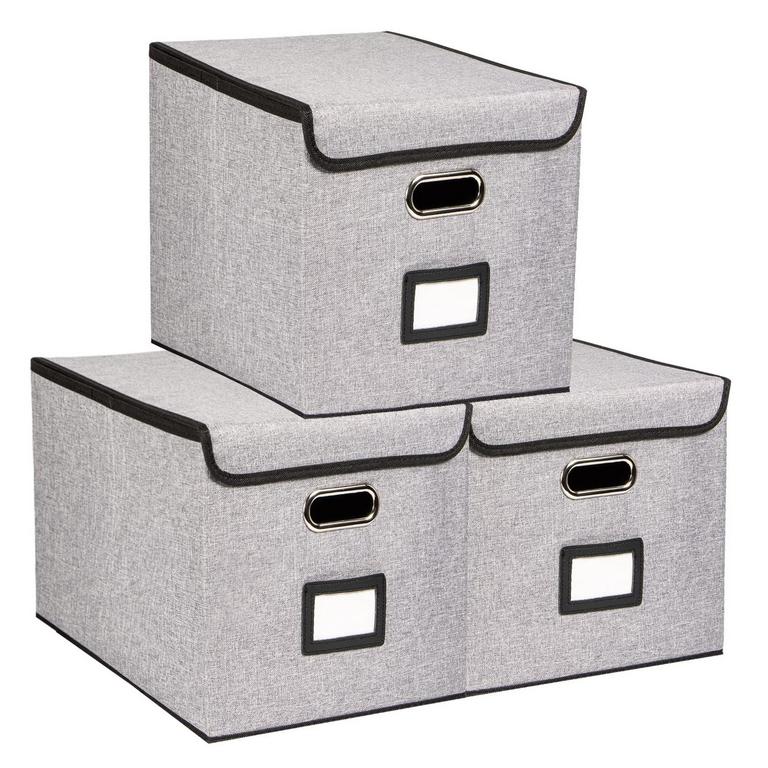 3PK TIANSE FILE STORAGE BOX 