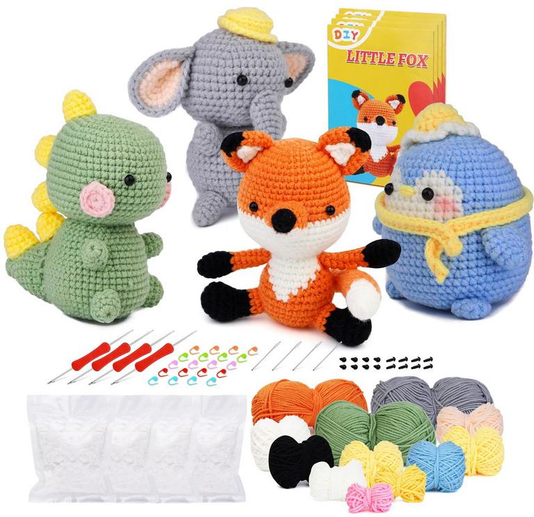 JMUIIU CROCHET ANIMAL KITS