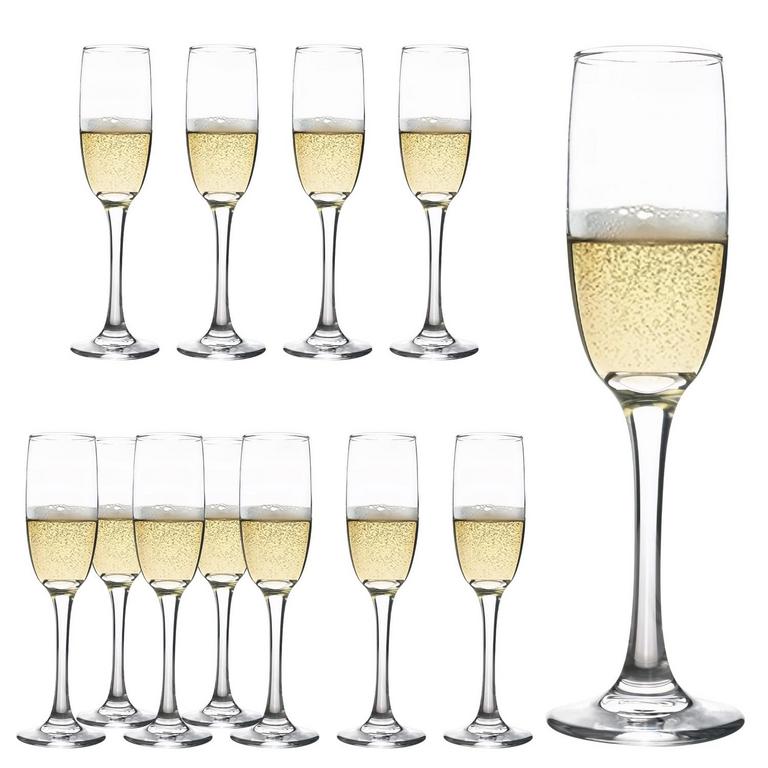 12 CHAMPAGNE FLUTES