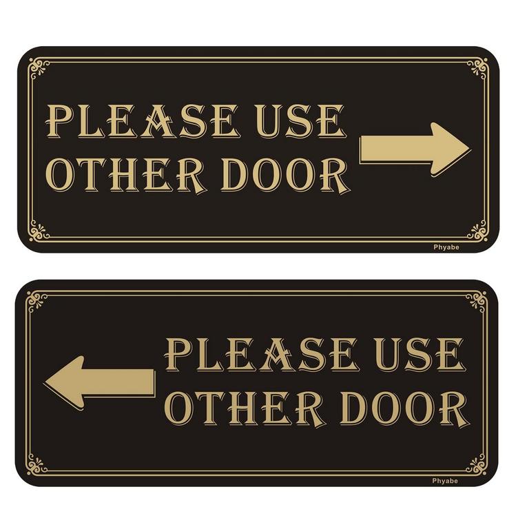 2 PHYABE DOOR SIGNS