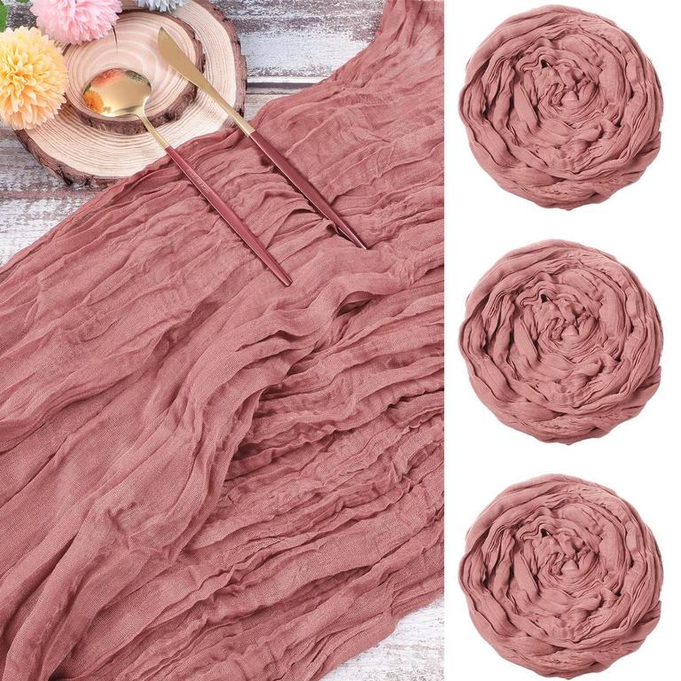 3 CHENGU GAUZE TABLE RUNNERS