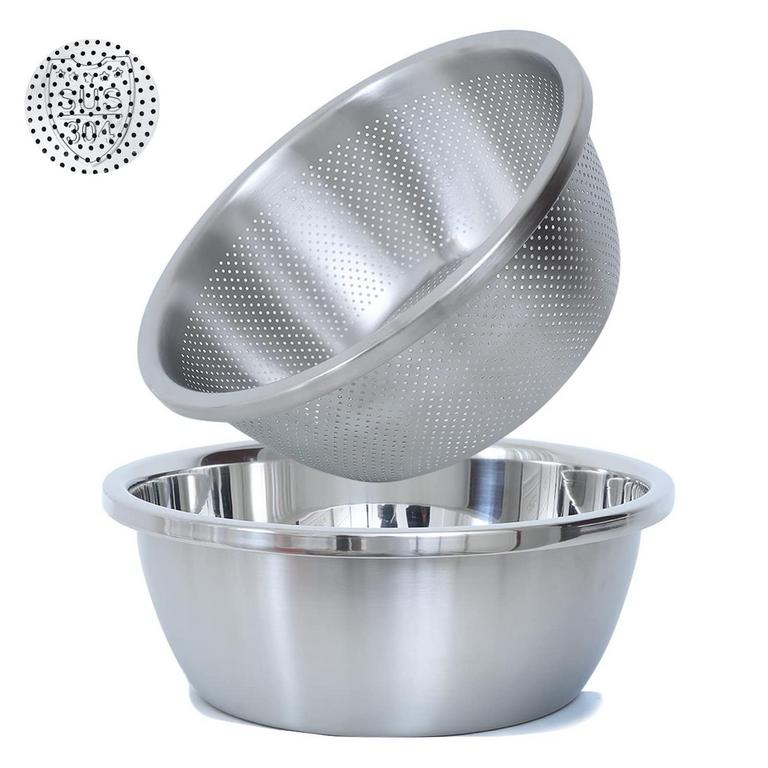 4.5QT STAINLESS STEEL COLANDER