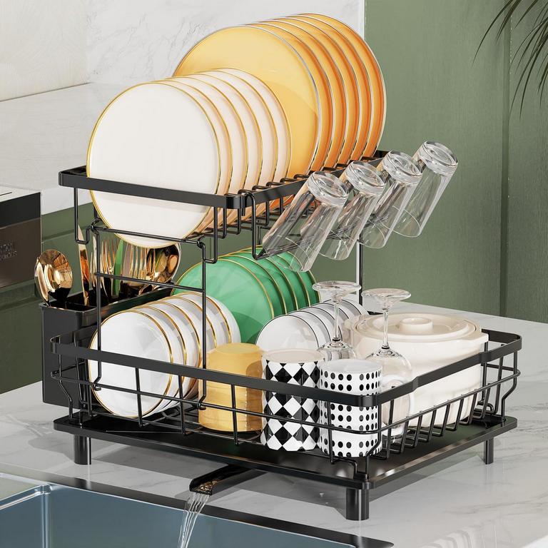 LIONONLY 2-TIER DISH RACK