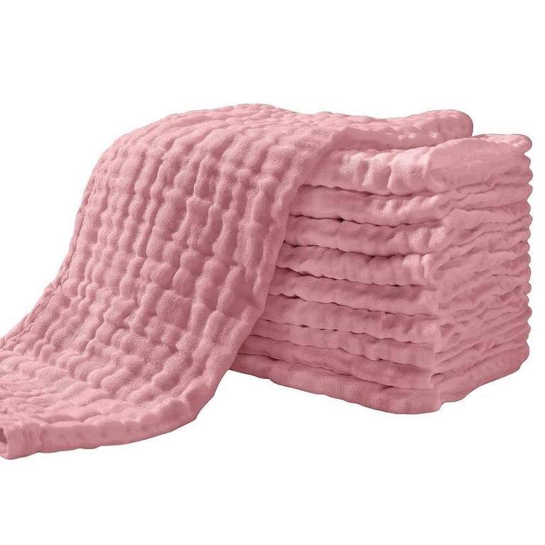 10 MUSLIN BURP CLOTHS