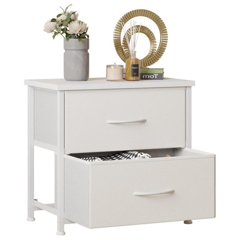 LUMTOK WHITE NIGHTSTAND