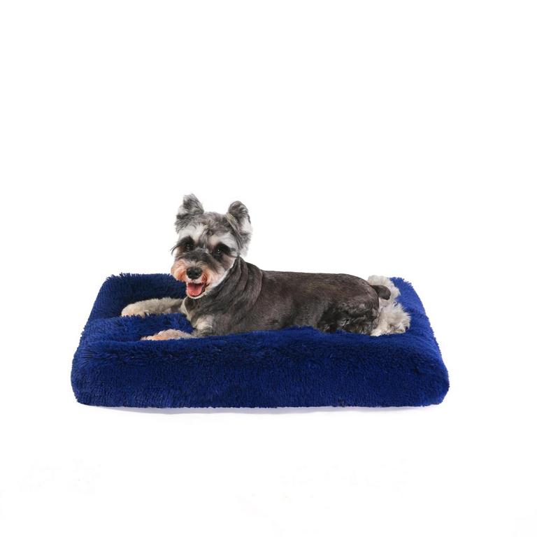 PLUSH DOG CRATE BED