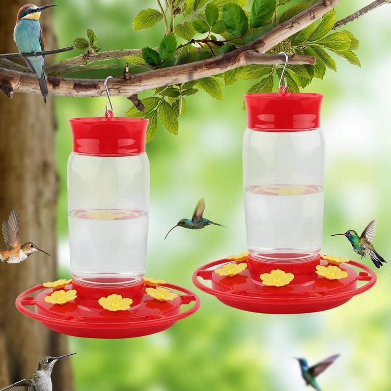 2 HUMMINGBIRD FEEDERS