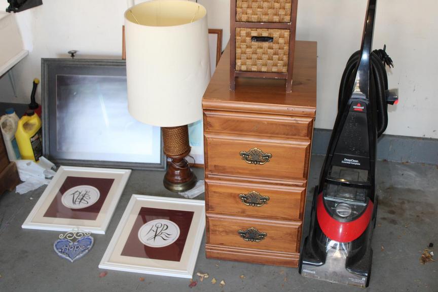 Auction Ohio End Tables & Floor Cleaner