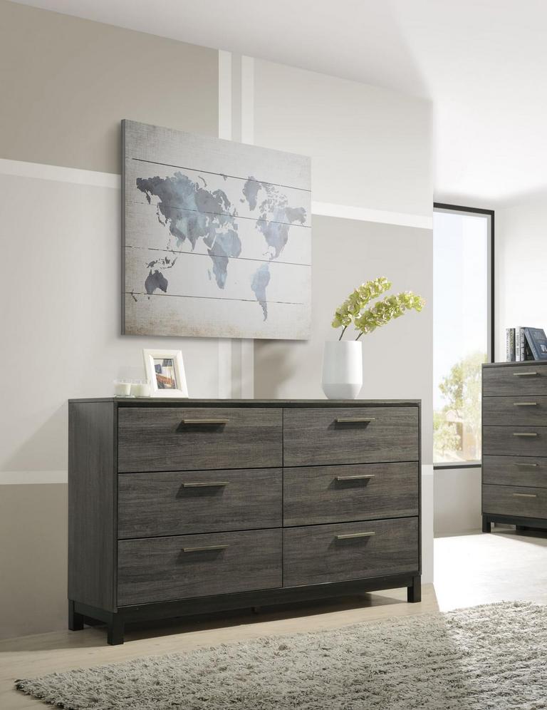 ROUNDHILL 6 DRAWER DRESSER