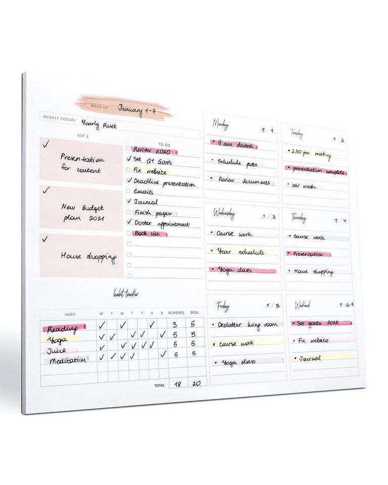 LAMARE WEEKLY PLANNER PAD