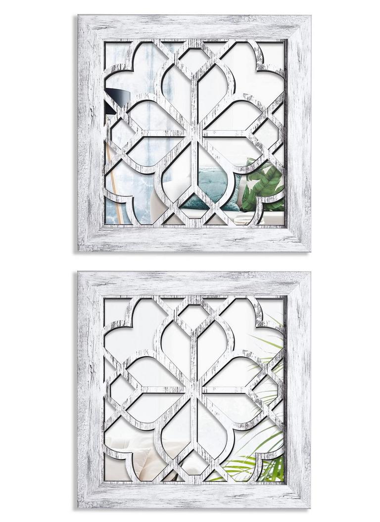 2 RUSTIC MIRRORS