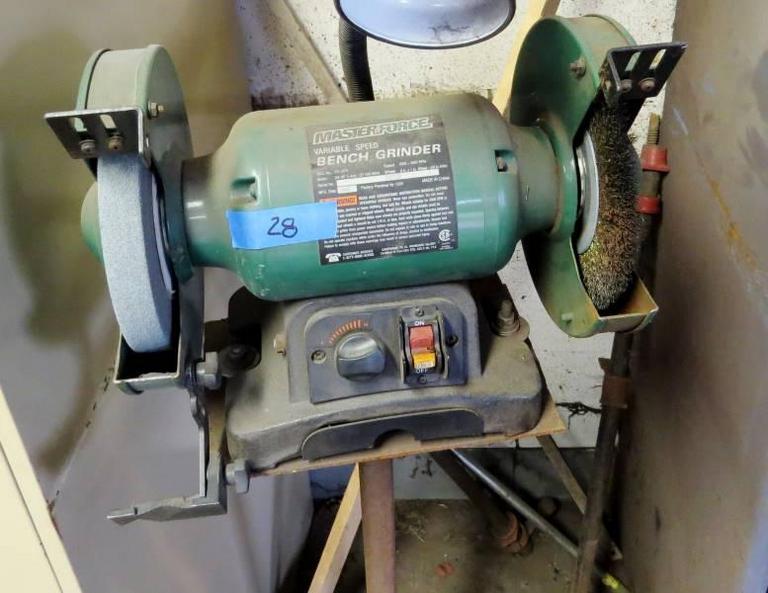 Auction Ohio Masterforce Bench Grinder