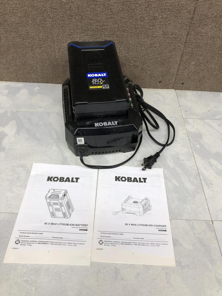 Auction Ohio Kobalt 80V Battery & Charger