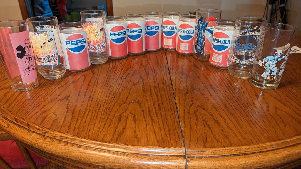 Looney Tunes Pepsi Glasses Vintage PEPSI COLA Glass Bottle