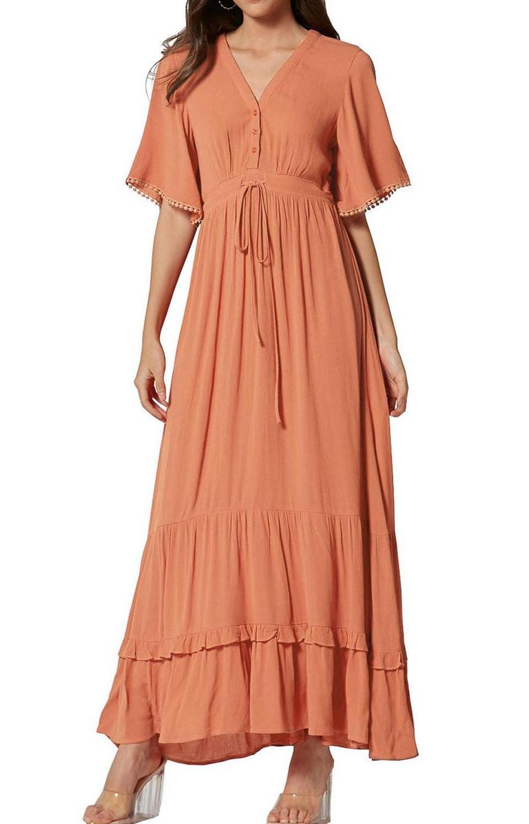 R.VIVIMOS BOHO MIDI DRESS M