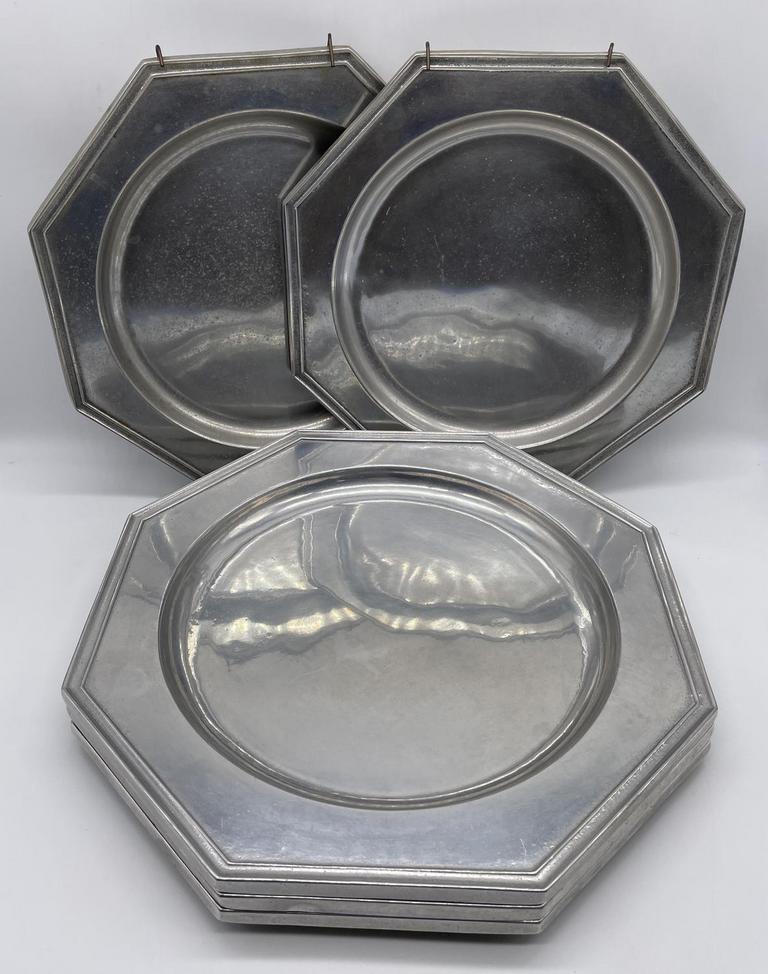 Auction Ohio Pewter Plates