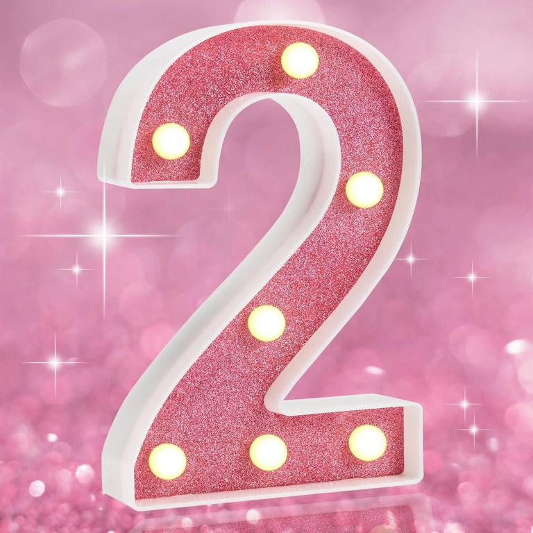 LOBOOM GLITTER PINK LIGHTS