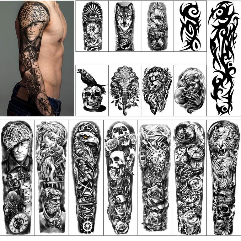8 TEMPORARY TATTOOS