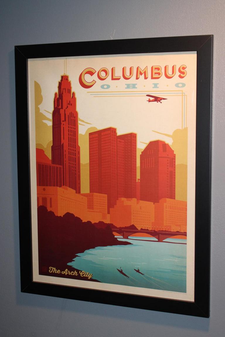 Auction Ohio Framed Ohio Art