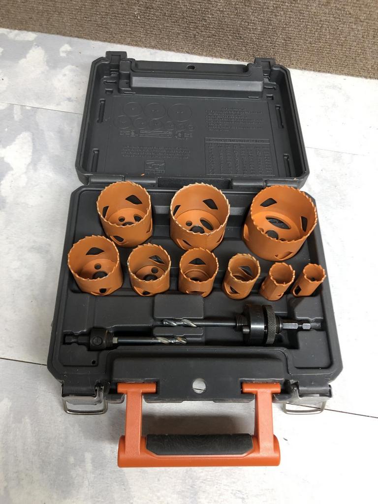 Auction Ohio Ridgid Hole Saw Set