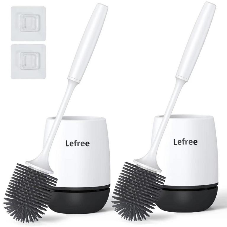 LEFREE SILICONE TOILET BRUSH 2PK 
