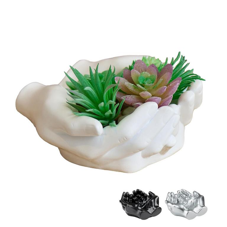 HAND SHAPED PLANTER POT