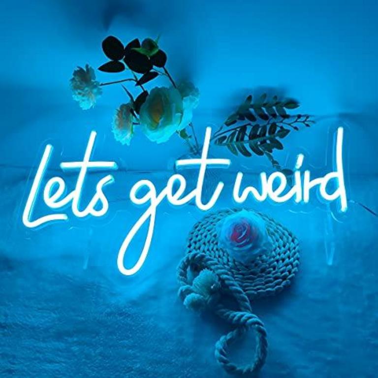 24" LETS GET WEIRD NEON SIGN